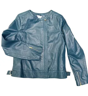 Chloe deep teal lambs leather. thumbnail 1