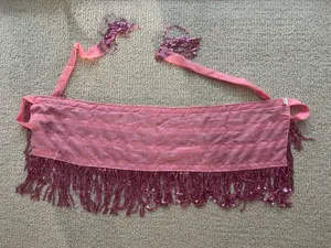 Amazon Pink Fringe Skirt thumbnail 4