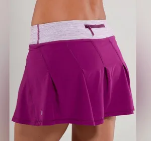 Lululemon Take Flight Skirt Purple Pleated Pace rival tennis setter skort mini thumbnail 1