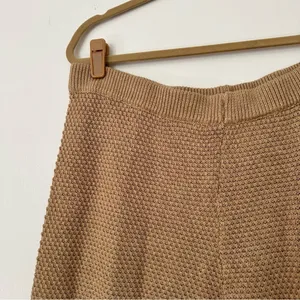 Free People Beach Hailee Wide Leg Lounge Pants Women’s Large Tan thumbnail 6