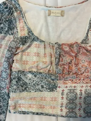 Altar'd State Cropped Shirt thumbnail 2