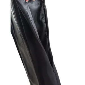 Boston Proper Black Leather Ribbon Tie Back Dress Size 6 Vintage Y2K thumbnail 6