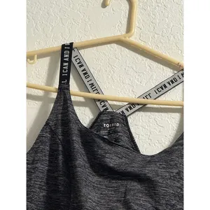 Torrid Plus Size Women's Space Dye "I Can and I Will" Active Sports Bra 4 4x thumbnail 2