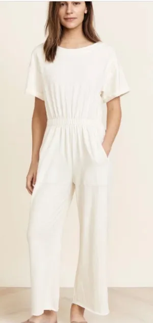 Free‎ People Free-est Jumpsuit Womens Small White Excellent Open Back Tie Detail thumbnail 1