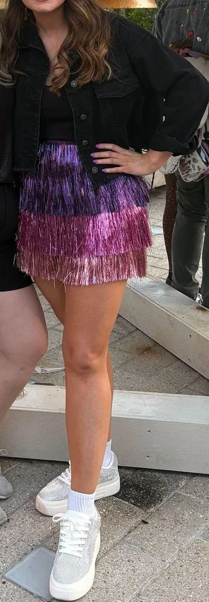 Showpo Flossie strapless Tinsel Dress thumbnail 1
