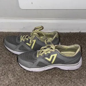Vionic Gray and Yellow Casual Sneakers thumbnail 2