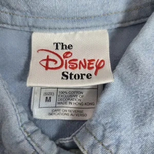 Vtg 90s Disney Store Winnie the Pooh Embroidered Chambray Shirt Button Up Sz M thumbnail 8