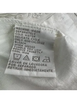 Elisabeth Sz 1X 100% Linen White Tunic Blouse Lagenlook Minimalist Coastal thumbnail 8