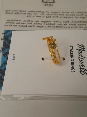 Madewell stacking Ring Set size 8 thumbnail 3