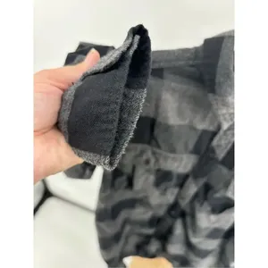 Aritzia Wilfred Free Black Gray Plaid Shirt Dress Long Sleeve Size S thumbnail 6
