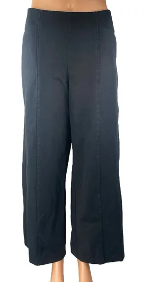 Old Navy Women's Black High Waisted Palazzo Wide Leg Trousers Pants Size L thumbnail 1