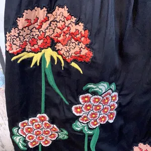 Anthropologie Floreat Embroidered Floral Dress Size Small thumbnail 3