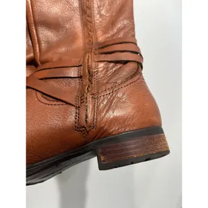 Lauren Ralph Lauren Sonya Cognac Brown‎ Leather Riding Boots Women 6B 802143440 thumbnail 5