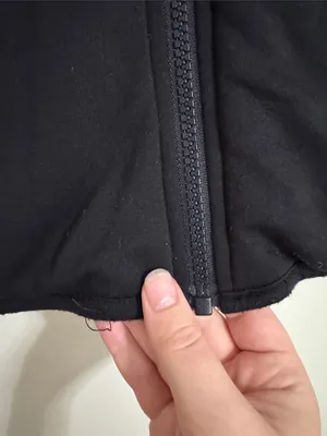 Three Dots Black Quilted Jacket with Stand-up Collar size XS thumbnail 5