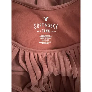 American Eagle Soft & Sexy‎ Fringe Tank Top Terracotta Boho Women M thumbnail 2