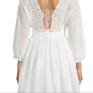 Free People White Eyelet Lottie Dress thumbnail 6