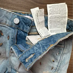 ZARA Trafaluc Embellished Denim Shorts thumbnail 6