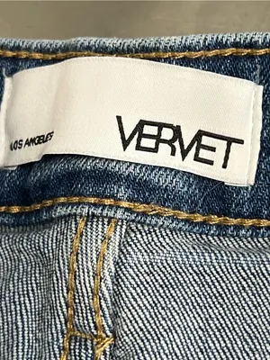 VERVET Women’s Medium Wash High-Rise Wide-Leg Stretch Blue Jeans - Size 26 VGUC thumbnail 6