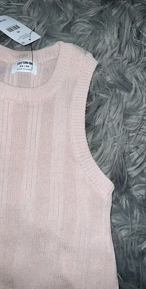 Cotton On foxy variegated rib crop tank thumbnail 3