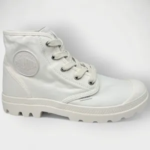 Palladium Pampa Hi Women’s Canvas Boots White Size 8.5M 92352-116-M thumbnail 2