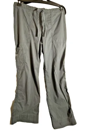 Cherokee Workwear Dark Gray Scrub Pants Size Tall 30" Inseam Draw String Pockets thumbnail 1