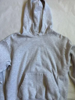 SKIMS Classic Hoodie Cotton Fleece Light Heather Grey thumbnail 1