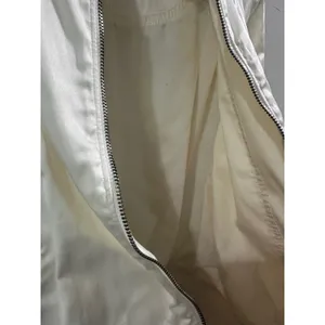 Vintage Abercrombie and Fitch Cream Satin Bomber Jacket Rare Grail Size M thumbnail 10