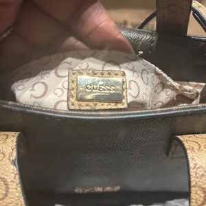 Guess Brown Mini Monogram Bag thumbnail 5