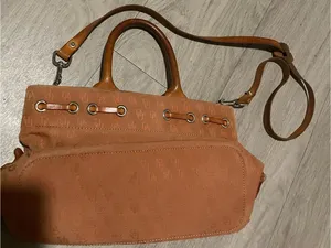 Women's Tan Shoulder Tote with Tassel Detail thumbnail 2