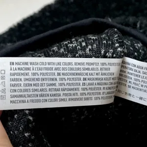 NEW Aerie Offline Sz M Snap Button Sherpa Teddy Jacket‎ in Speckled Black Gray thumbnail 10