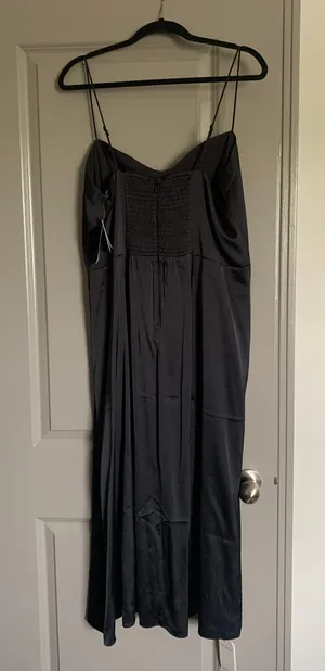 Abercrombie Black Satin Dress thumbnail 3