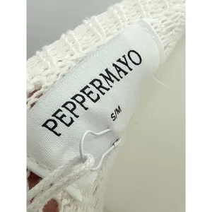 NEW Peppermayo White Sleeveless Cut Out Summer Beach Maxi Tank Sheath Dress S/M thumbnail 7