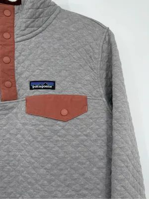 Patagonia Organic Cotton Quilt Snap-T Pullover Women’s Small Drifter Grey thumbnail 5