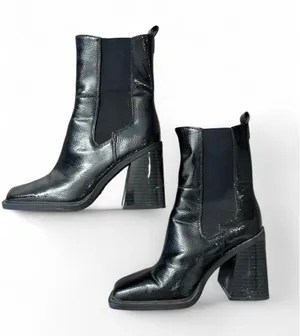 Circus NY Sam Edelman Lauren Snip-Toe Chelsea Patent Leather Boots 6.5 thumbnail 2