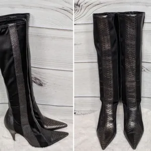 Carlos‎ Santana Tall Faux Leather Snake Print & Spandex Heel Boots thumbnail 2