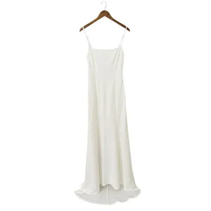 Lulus Blessed Romance White Sleeveless Button Back Mermaid Maxi Dress size M thumbnail 3