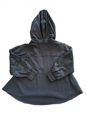 Free People Movement Spin Hoodie Charcoal Gray Size Small thumbnail 4