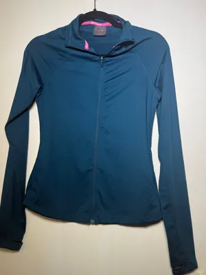 Juicy Couture Sport Womens Teal Full-Zip Performance Jacket XS Activewear thumbnail 1