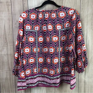 crown & ivy Vibrant Pink and Orange Blouse thumbnail 7