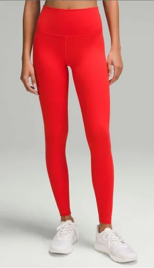 Lululemon Wunder Train High-Rise Tight 28" in Hot Heat Red Size 4 thumbnail 1