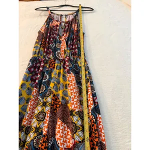 Chances R Womens Patchwork Print Jumpsuit Wide Leg‎ Halter Neck Multi Color L thumbnail 3