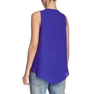 ✨ Lush Womens Sleeveless V Neck Royal Blue Top✨ thumbnail 9