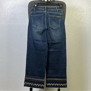 G‎ by Giuliana Embroidery Jeans Blue Size 0 thumbnail 8