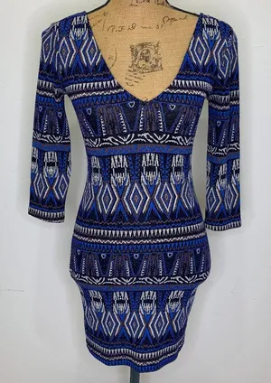 Millibon Blue‎ Sparkle Shirt Dress thumbnail 1