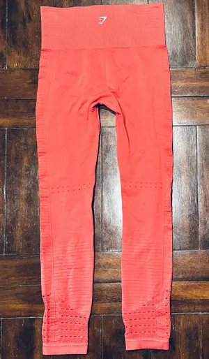 Gymshark NWOT Energy Seamless Leggings - Polka Pink/Coral - S thumbnail 7