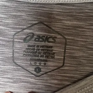 Asics Women's Large Heather Gray Long Sleeve athletic‎ Tee shirt thumbnail 2