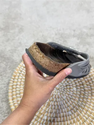 Birkenstock Women’s Granada Nubuck Leather Sandals in Metallic Silver 37/US 6.5 thumbnail 12