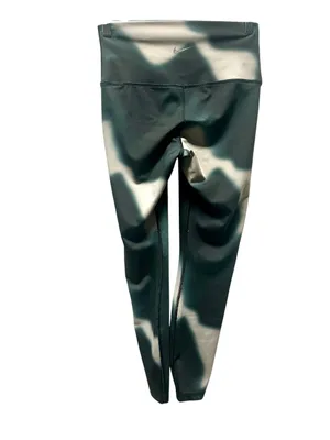 Nike Dri-Fit High-Rise Leggings in Black and Cream thumbnail 3