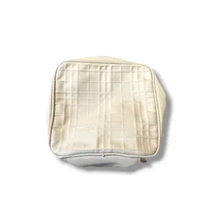 Burberry Adora Zip Cosmetic Bag Beige Plaid Texture‎ Travel Case thumbnail 6