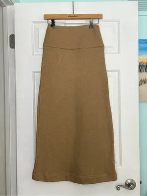 Free People free-est Milley Midi Skirt in Tan thumbnail 2